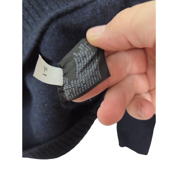 Uniqlo Kids Argyle Wool Blend Sweater Navy Blue Green Blue Size XL - Picture 5 of 6